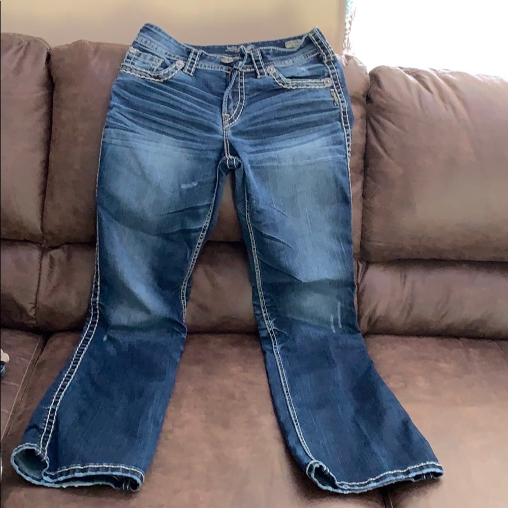 Silver jeans